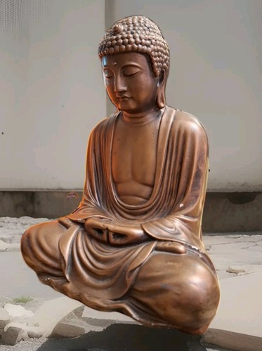 Vintage lotus position buddha - vintage,