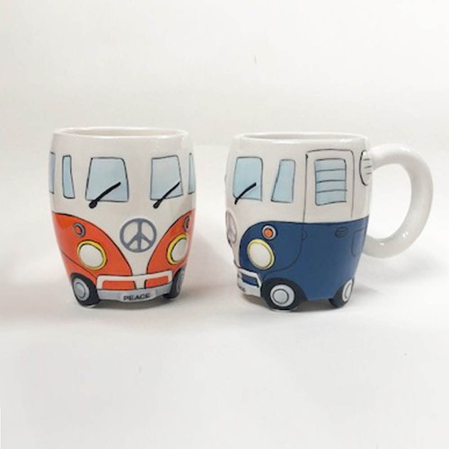 Camper van mug - mug, (orange)