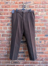 Blue Harbour Trousers Mens W42 L33 Chocolate Brown Emmetex Italian Moleskin M&S