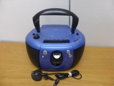 Alba CX555 CD Player Cassette AM FM Radio Portable Stereo Boombox  Blue GWO