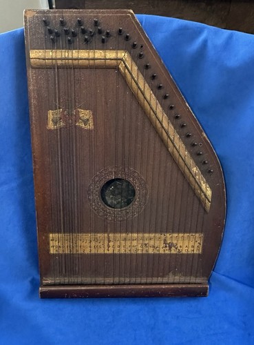 Vintage antique zither - vintage,