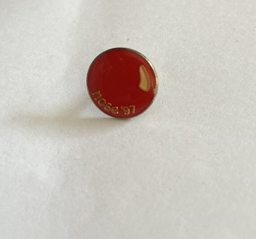 Red nose lapel pin - lapel,