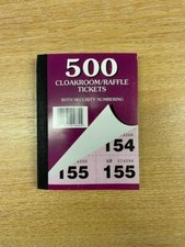 Raffle tickets books - tickets,