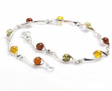 Natural Baltic Amber Sterling