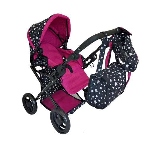 Deep doll pram with bag - bag--7, top