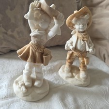 Vtg Child Figurines Cowboy