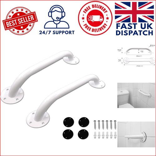 White grab bar - bar, bath