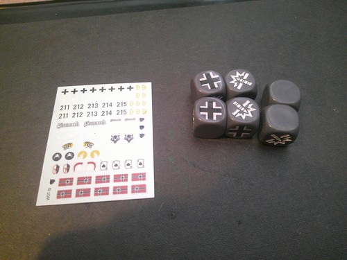 German dice decal sheet - &,
