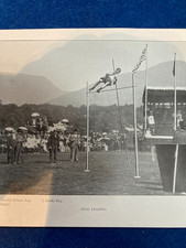 GRASMERE SPORTS circa 1911 trimmed  bookplate  22/17 cm of POLE JUMP 1900s