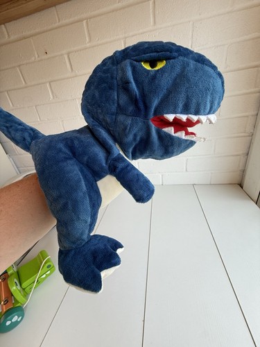 Blue baby dinos - t-rex, puppet