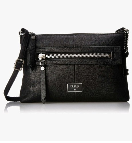 Fossil black dawson leather - dawson,