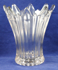 8" Unique CLEAR GLASS VASE For FLOWERS with Classic STYLISH Design 200mm Tall