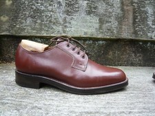 JOSEPH CHEANEY DERBY SHOES VINTAGE VELDTSCHOEN BROWN LEATHER UK7.5 MENS SUPERB