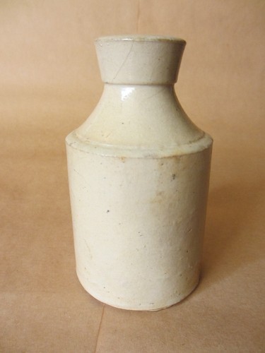 Antique stoneware buff - antique,