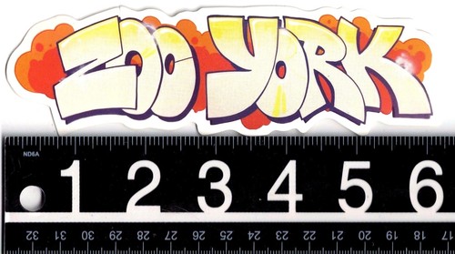 Zoo york graffiti sticker - zoo,