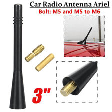 Universal Black 3" Car Stubby Aerial Bee Sting Mast Antenna Mini Ariel Arial UK
