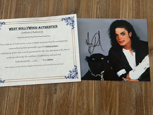 Michael jackson autographed - michael,