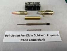 Pen Kit Gold Bolt Action, With