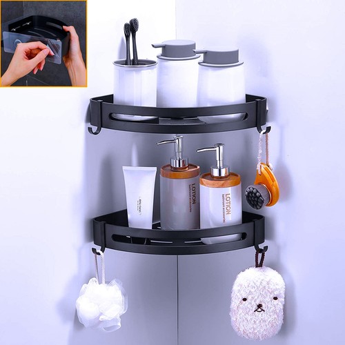Curved corner shower shelf - shower,