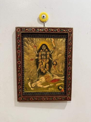 Vintage kali shiva picture - shiva,