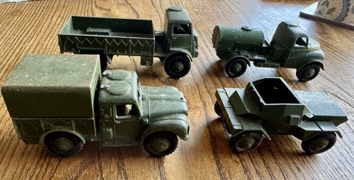 Four vintage dinky army - vintage,