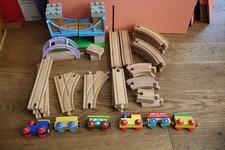MIXED BRANDS WOODEN TRAIN SET
