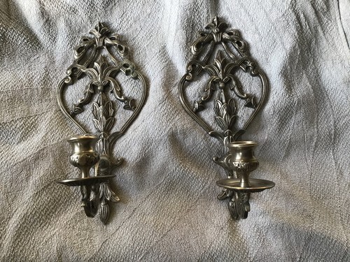 Antique wall candle scones - candle,