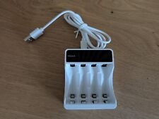 Hiquick LCD 4-Slot Battery Charger AA & AAA Ni-Mh Ni-Cd Rechargeable Batteries