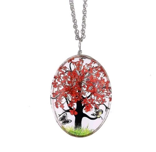 Tree life necklace - of, dried
