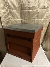 National Beehive with Frames with Wired Foundation,  inc Brood Box +Super CEDAR.