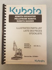 Kubota Kx36-2a Parts Manual