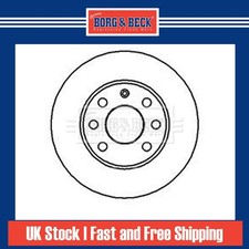 2x Brake Discs Solid For
