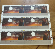 Simply Red ULTRA RARE Ticket printers proof genuine 1992