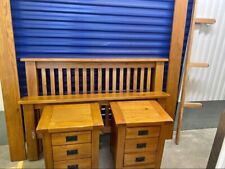 Double Bed Frame And 2x Bedside Cabinets DELIVERY TAKES UPTO 7 DAYS 