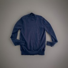 COS Mens Crew Neck Navy Wool