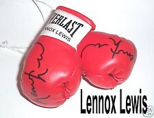 Autographed Mini Boxing Gloves Lennox Lewis