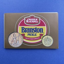 Branston Pickle Coin Pack - 1921 1p Penny & 1988 £1 One Pound Coin