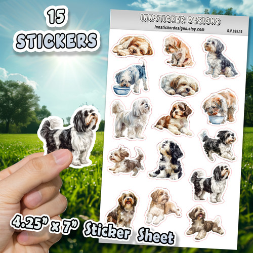 Havanese dog stickers - stickers, for