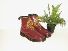 Dr. Martens 1460 cherry red leather boots made in England uk 9 eu 43 us 10 1155