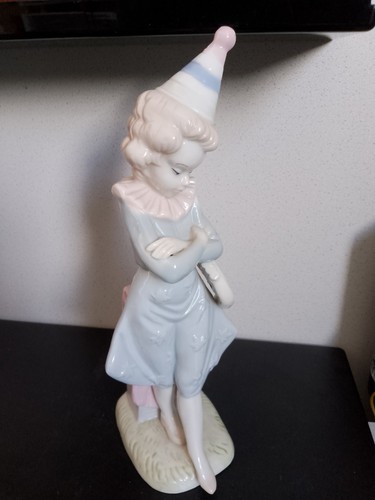 Vintage porcelain clown - vintage,