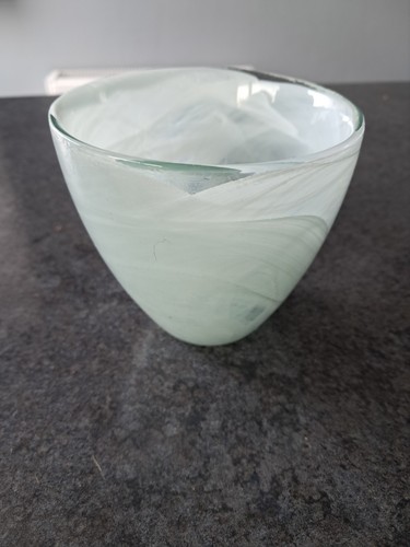 Light blue green glass - blue/green, plant
