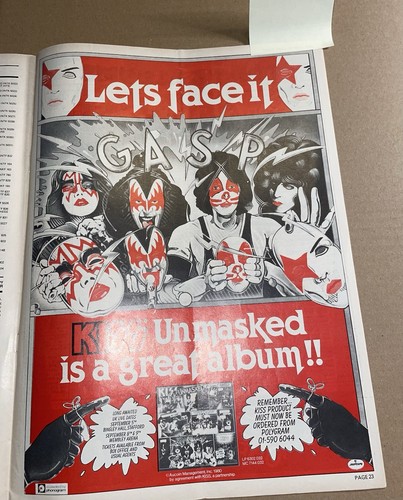 Kiss 1980 music week - -,