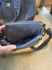 Troop London Blue Hand Bag and Smaller Cross Body Bag with Shoulder Strap
