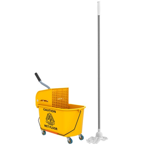 Mop bucket with - mop, wringer
