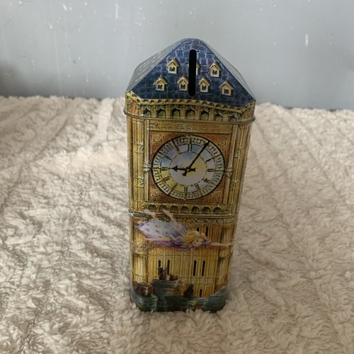Churchill money box tin - money,