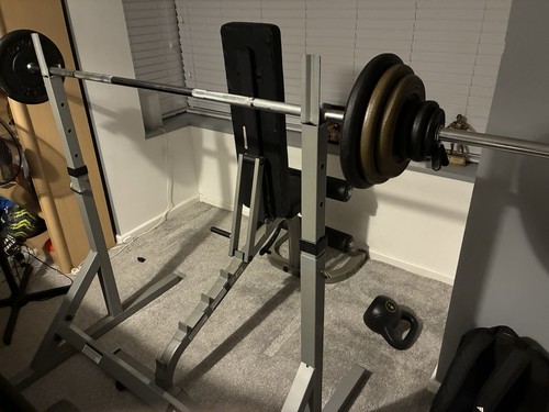 Weight bench with barbell - weight,
