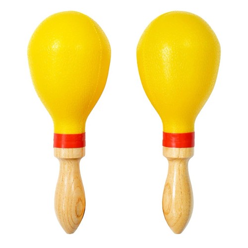 Maracas bright yellow loud - loud, fun