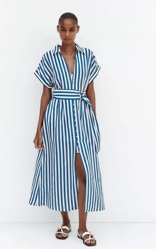 Bnwt zara striped linen blend - bnwt,