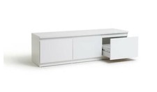 Jenson 1 Door 2 Drawer TV Unit White Modern and Functional Media Storage
