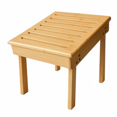 Bamboo shower foot rest - foot,